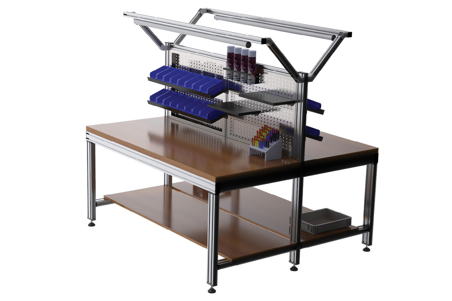 Double work table · 1800×760 mm