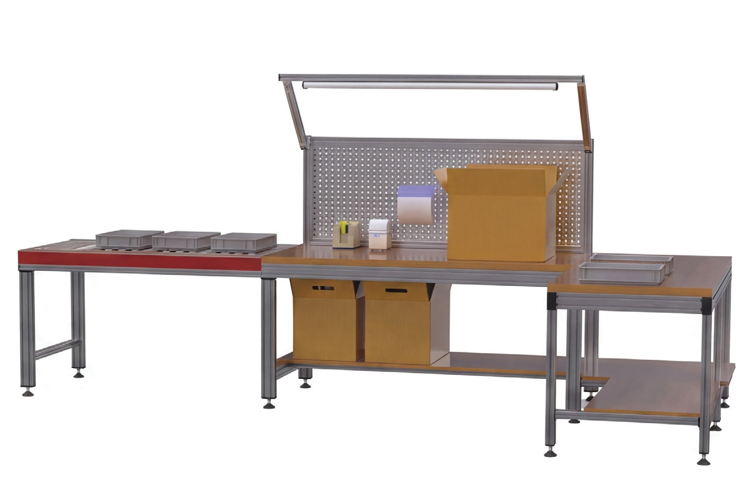 Preparation and packaging work table